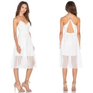 NWT NBD "Into the Deep" Grid Skirt Midi Dress XS